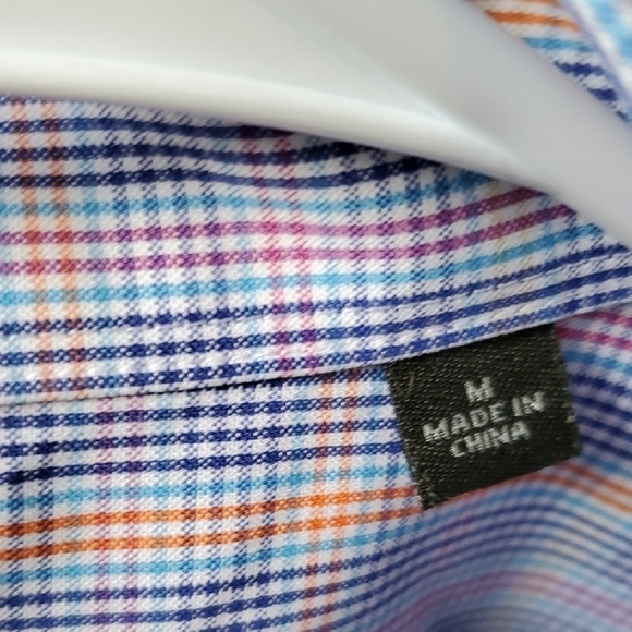 Orvis Blue Plaid Casual Button Down Shirt - Picture 3 of 11